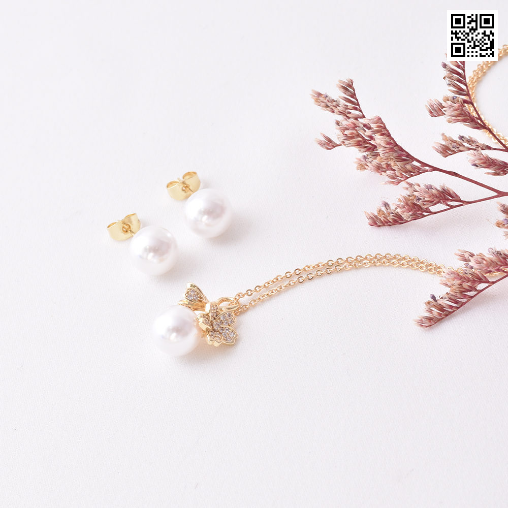 Juego de aretes 0064 dorado