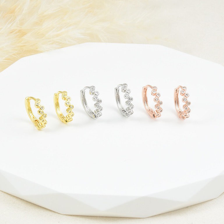 Aretes huggies 3150 (3 pares) dorado