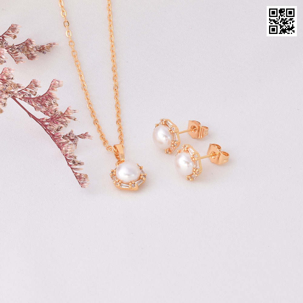 Juego de aretes 6131 dorado