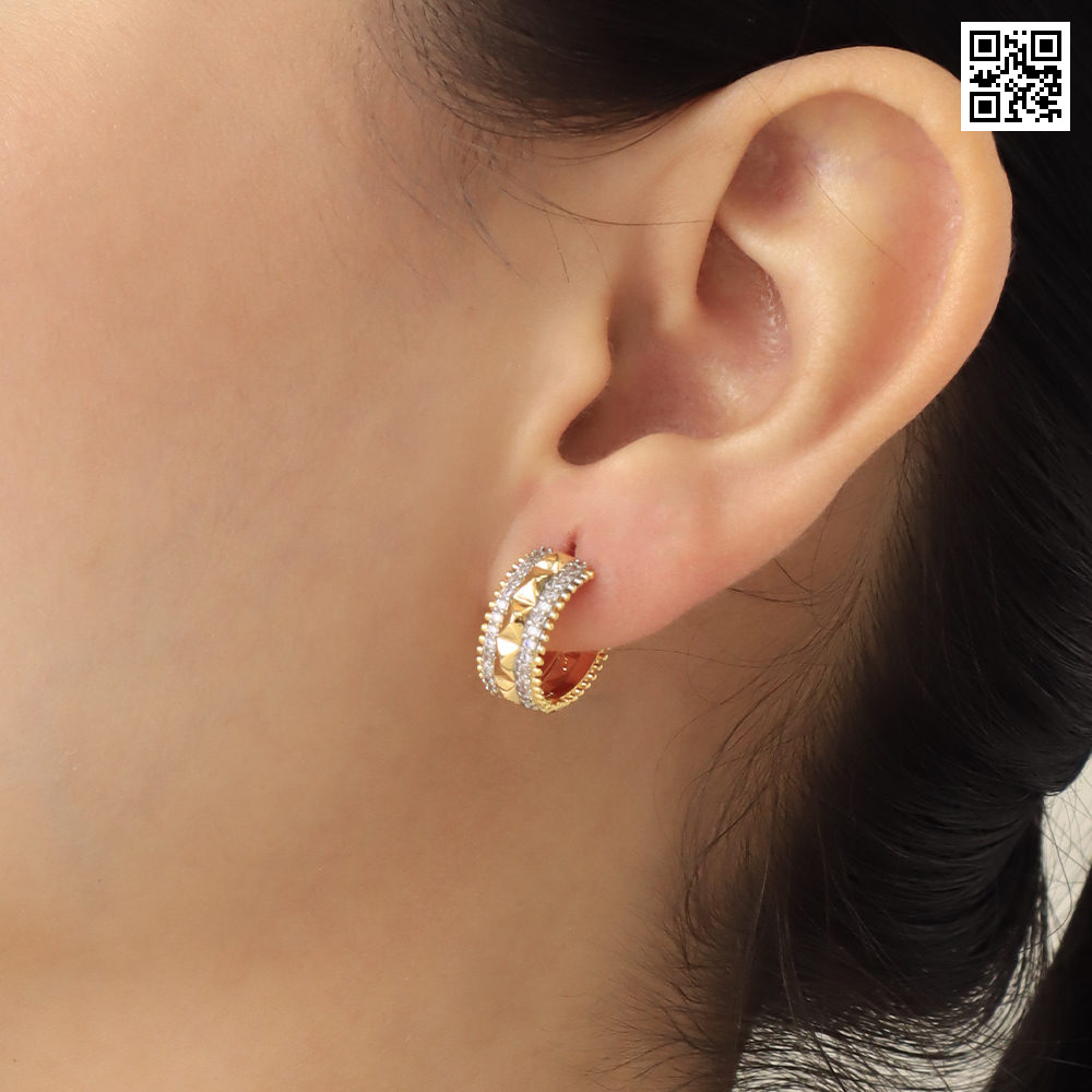 Aretes huggies 1448 dorado