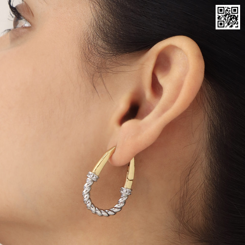 Aretes huggies 3160 dorado