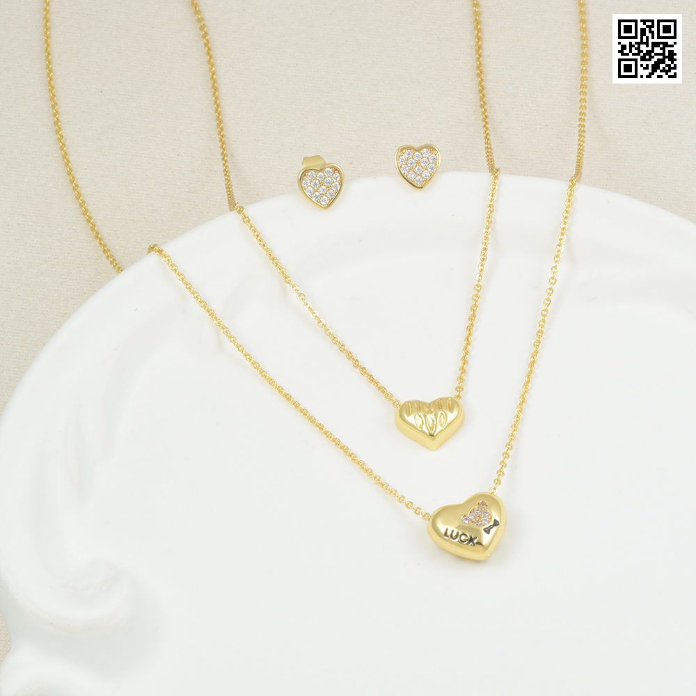 Juego de aretes 3108 dorado