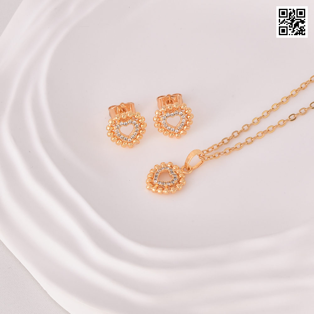 Juego de aretes 6091 dorado