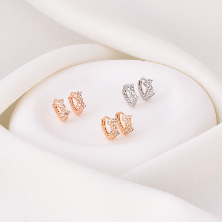 Aretes huggies 6034 (3 pares) dorado