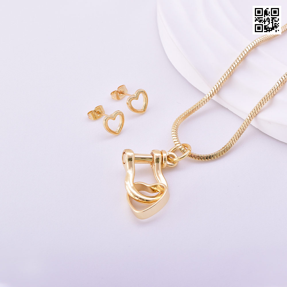 Juego de aretes 0063 dorado