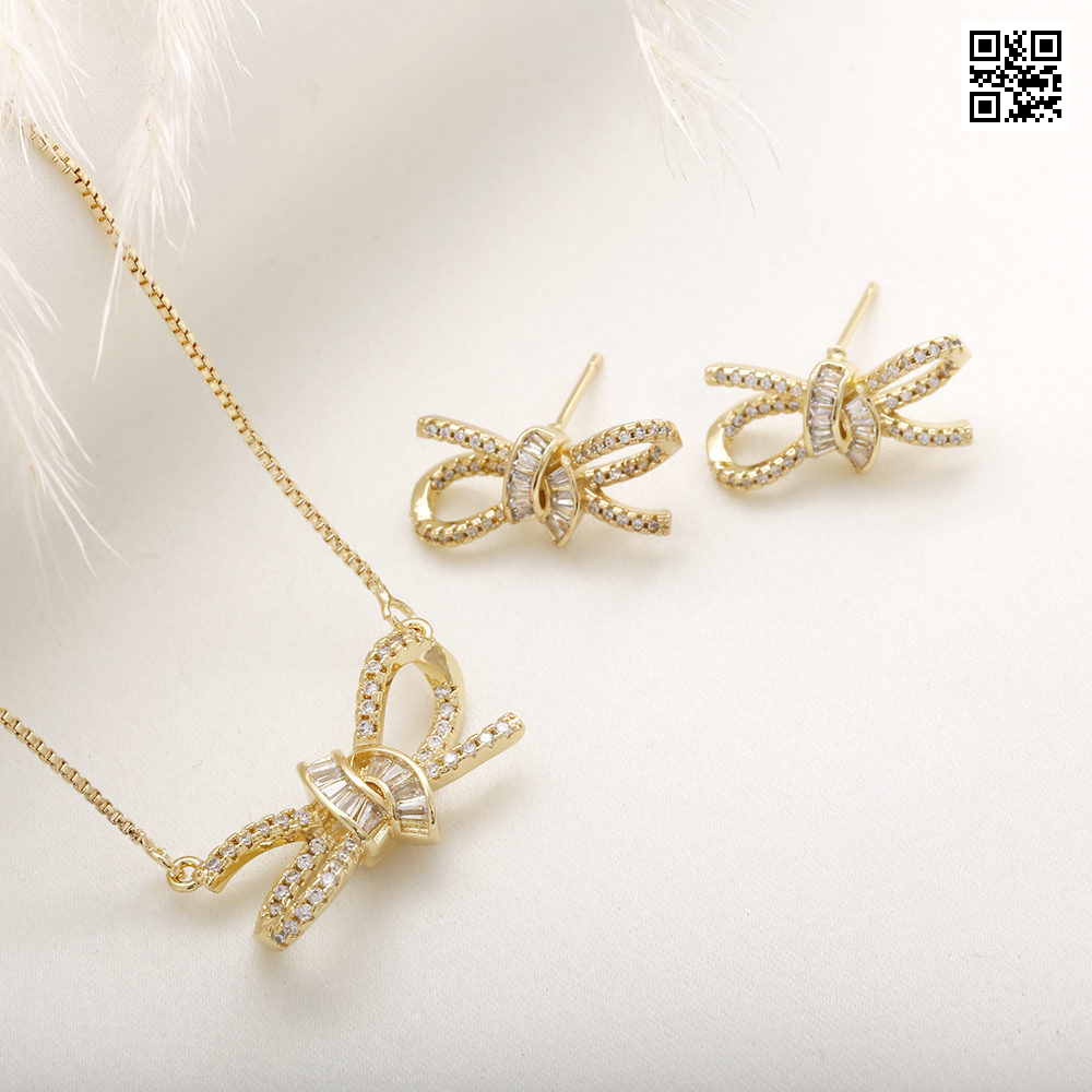 Juego de aretes 2129 dorado