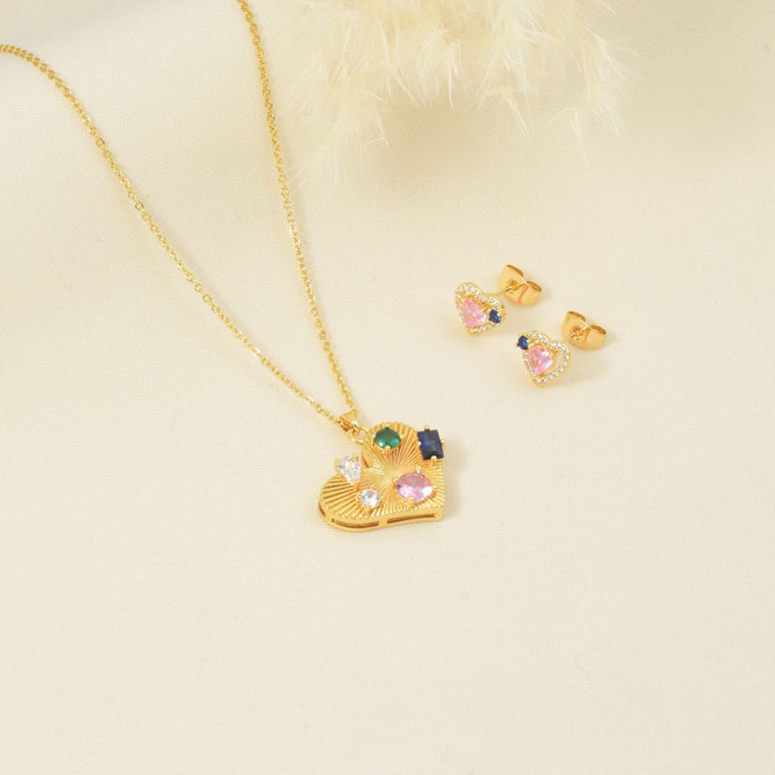 Juego de aretes 7019