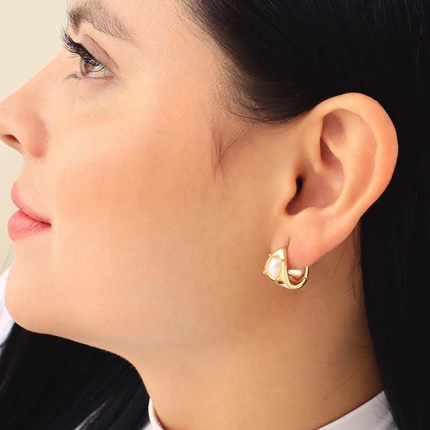 Aretes huggies 9211 dorado