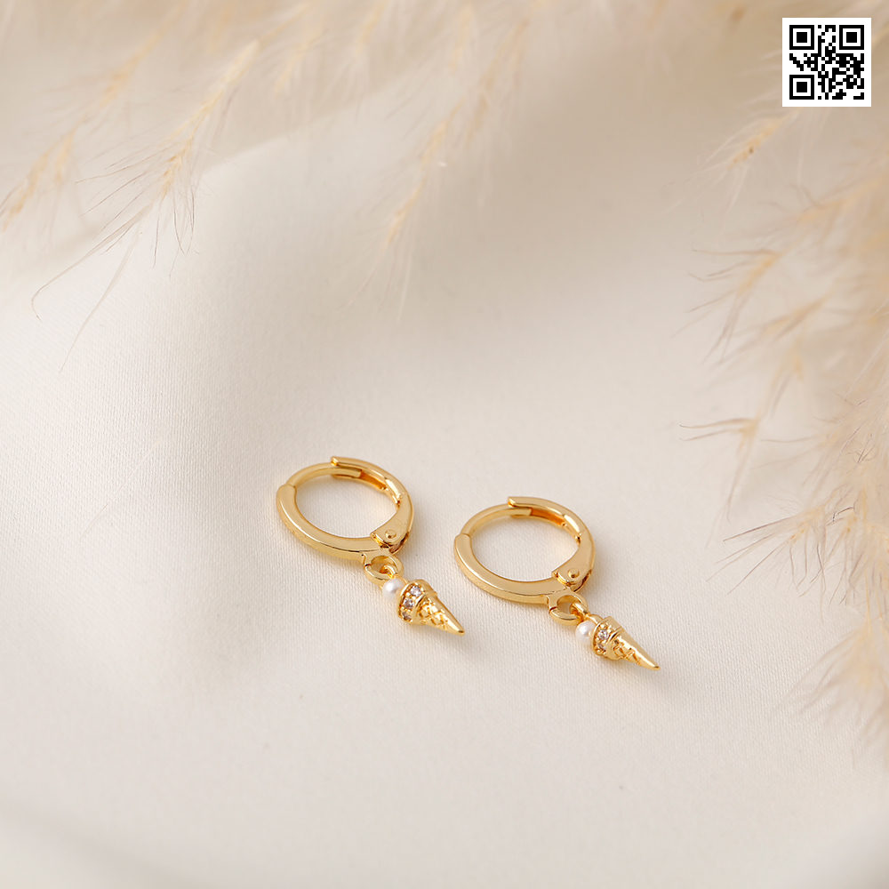 Aretes huggies 2049 dorado