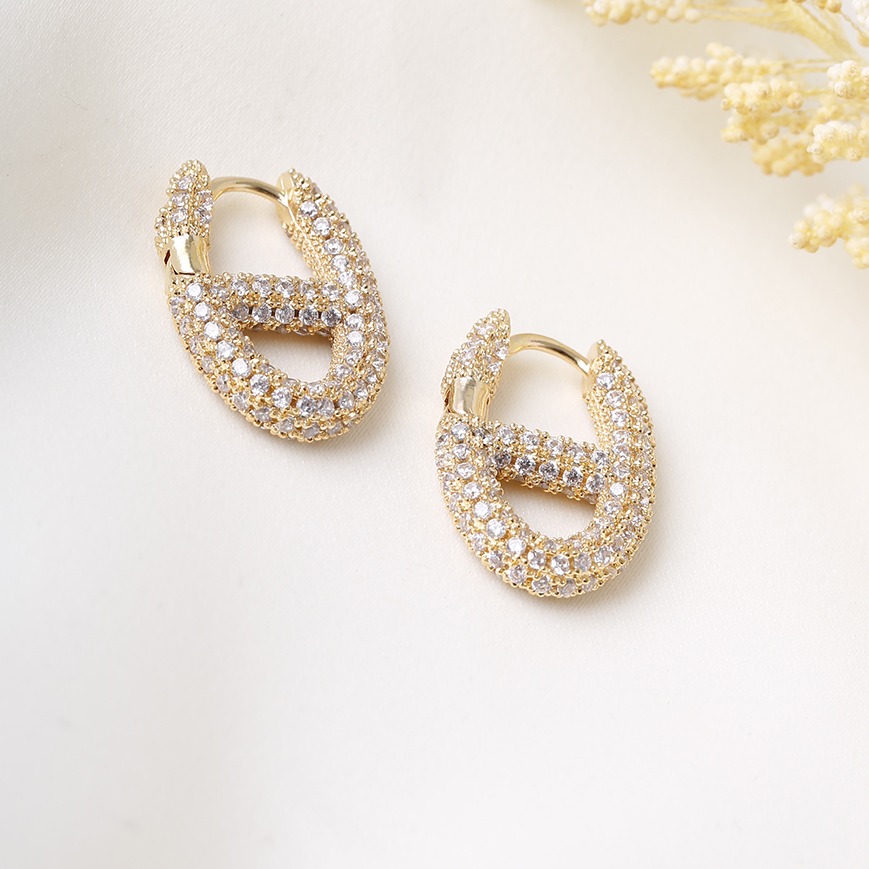 Aretes huggies 3292 dorado