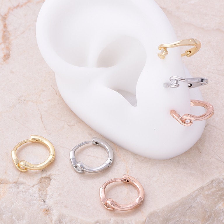 Aretes huggies 3073 (3 pares)