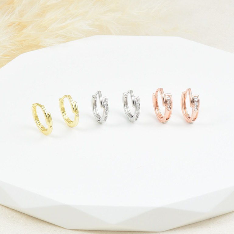Aretes huggies 3134 (3 pares) dorado