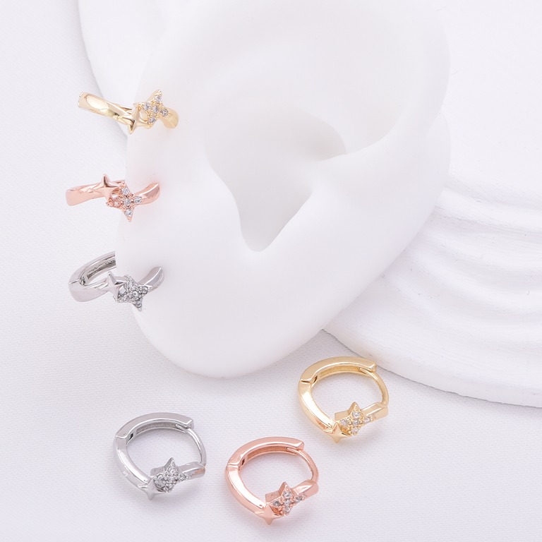 Aretes huggies 3136 (3 pares)