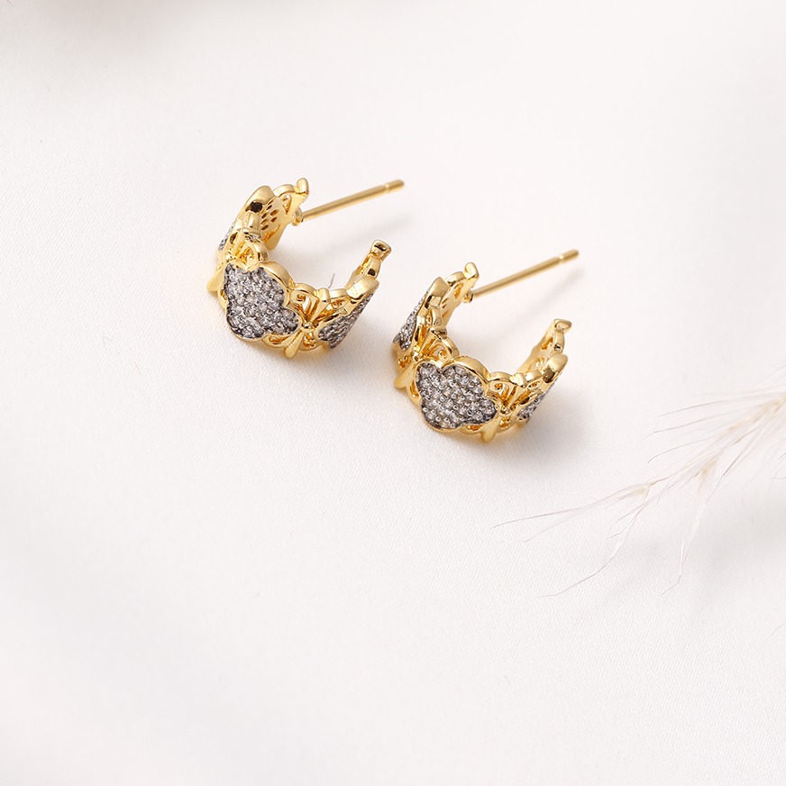 Aretes huggies 6033 dorado