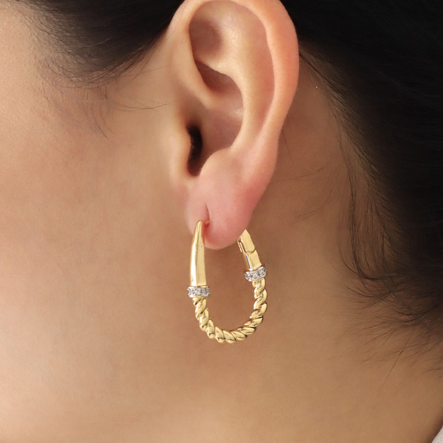 Aretes huggies 1466 dorado