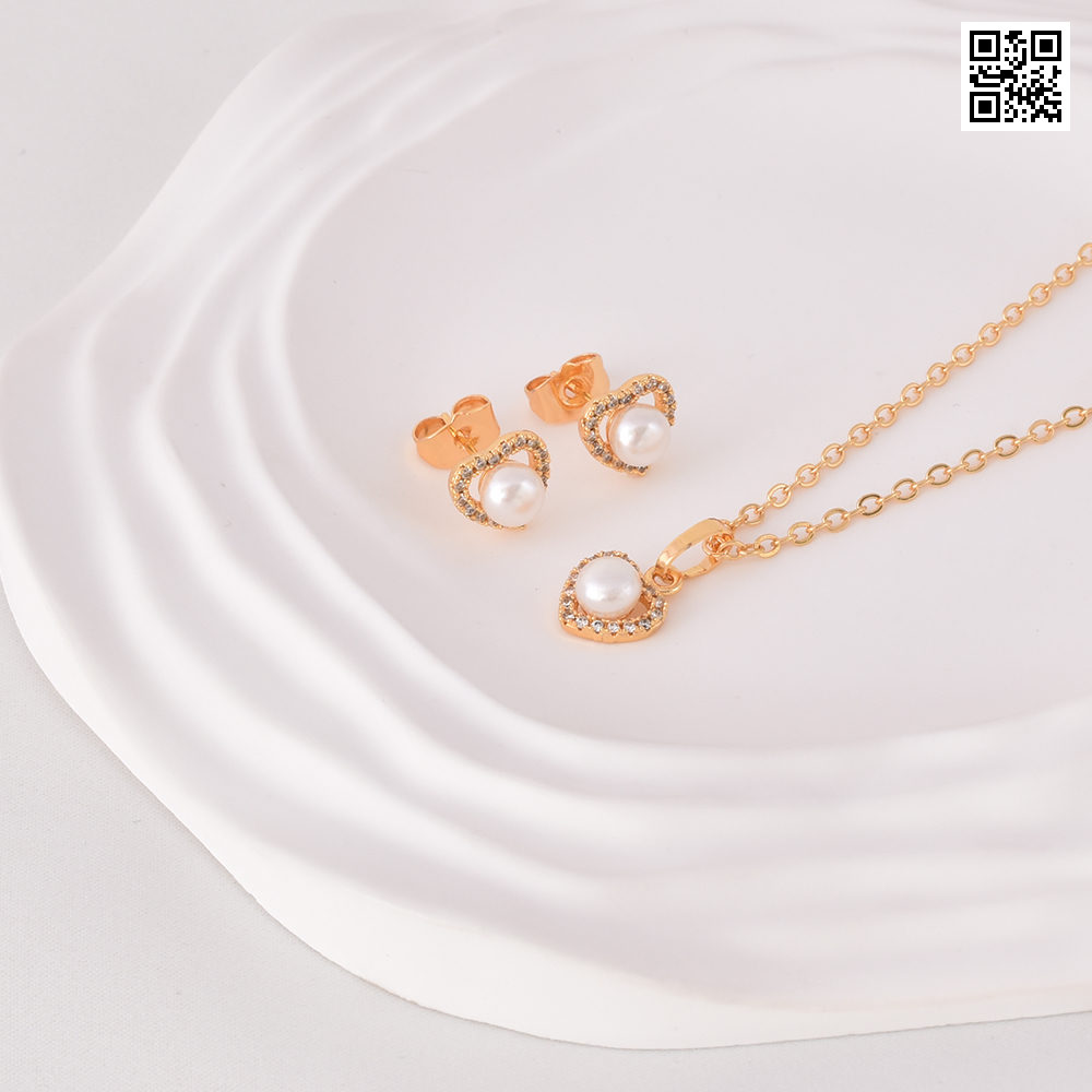Juego de aretes 6126 dorado