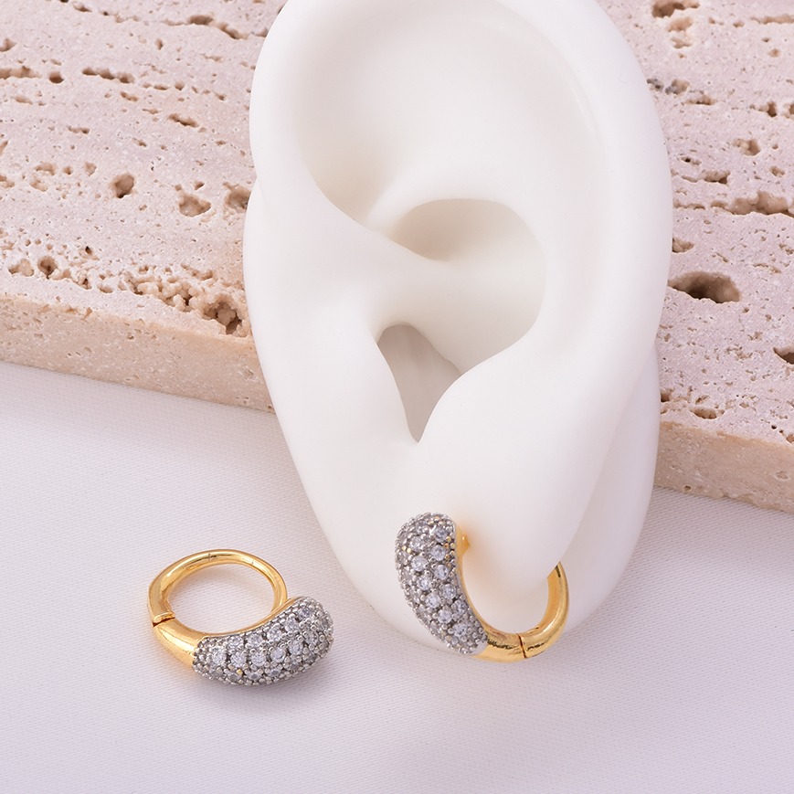 Aretes huggies 1477 dorado