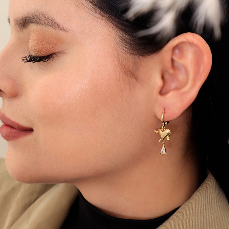 Aretes huggies 3115 dorado