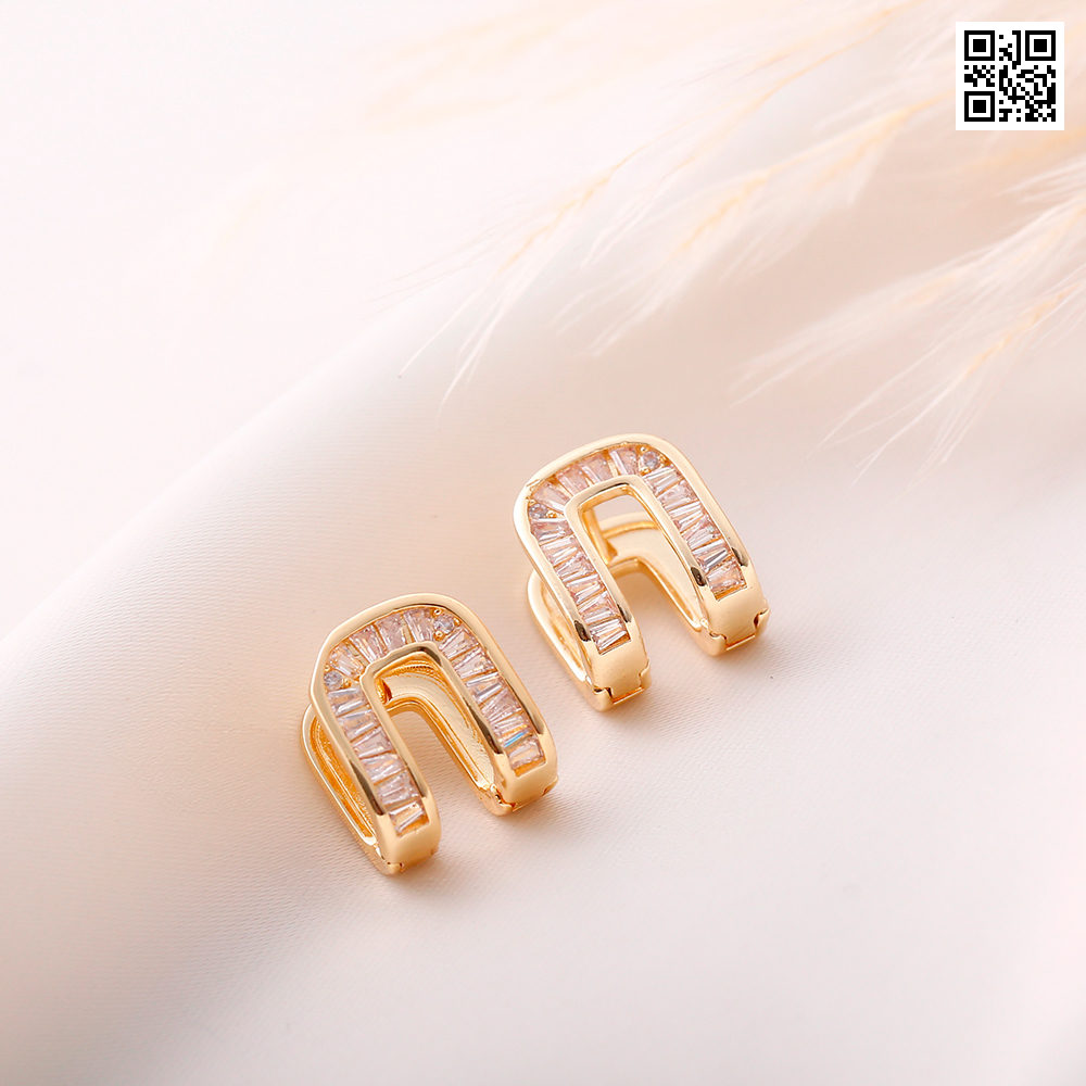 Aretes huggies 1325 dorado