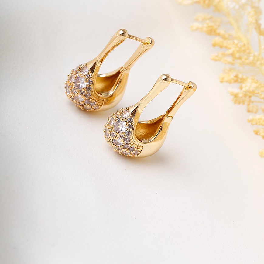 Aretes huggies 1253 dorado