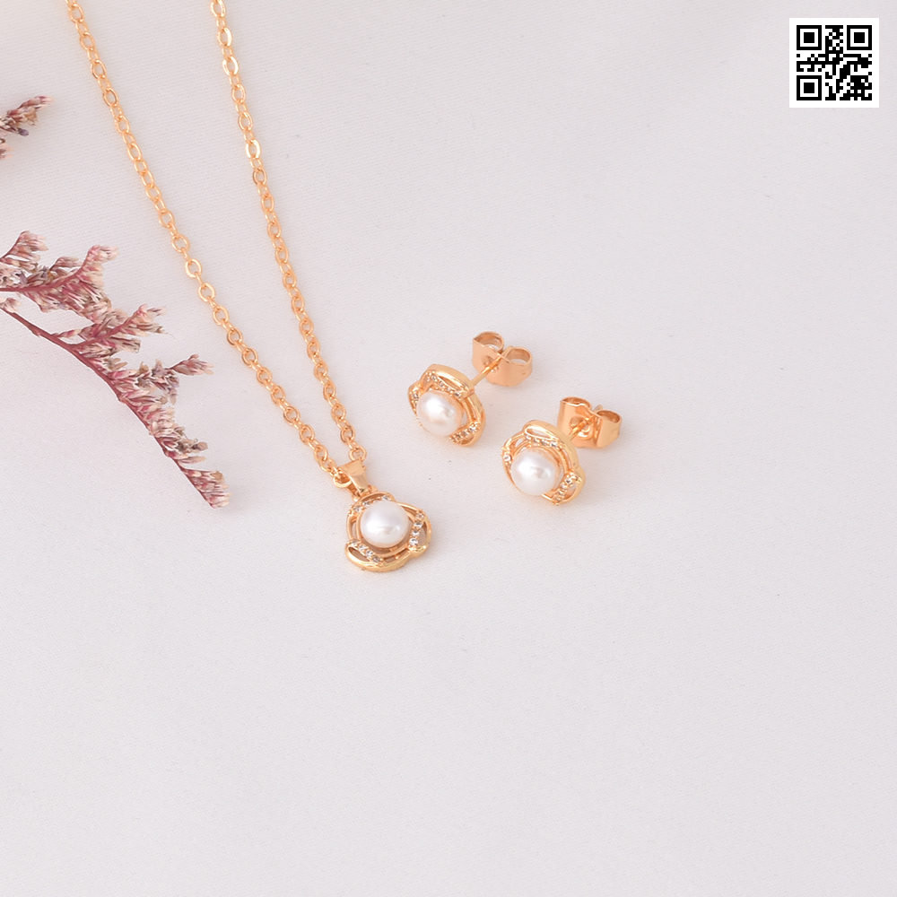 Juego de aretes 6109 dorado