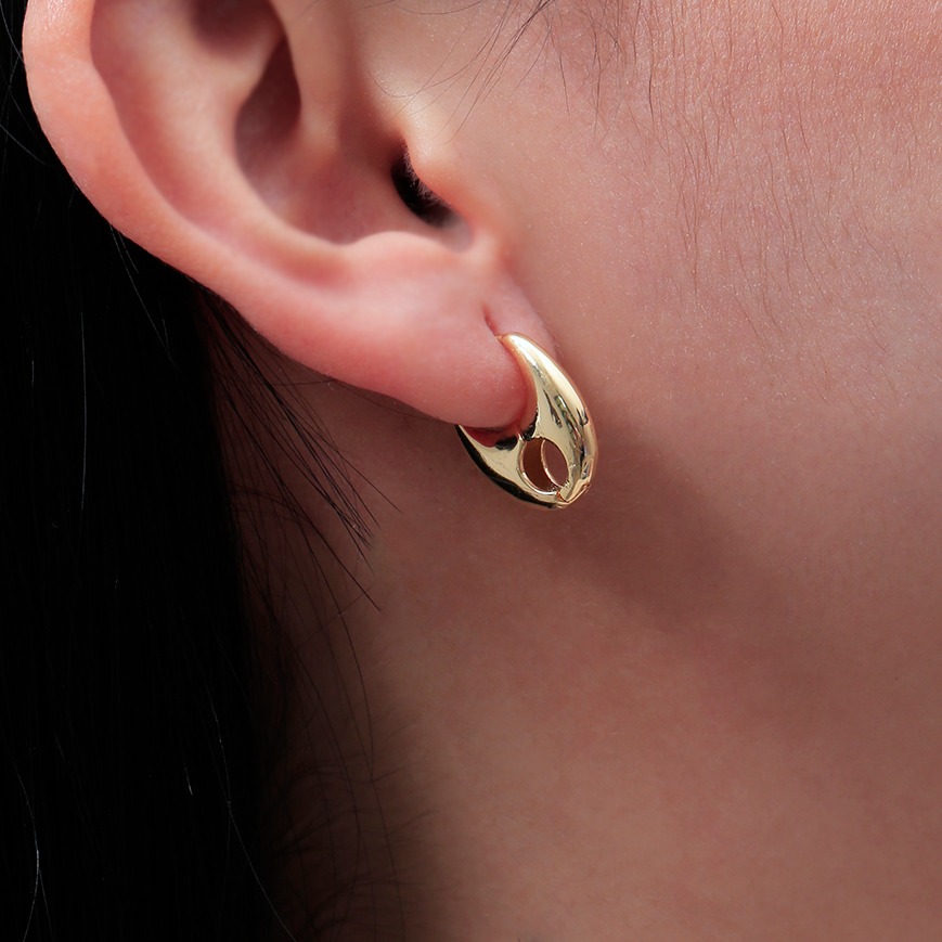 Aretes huggies 6057 dorado