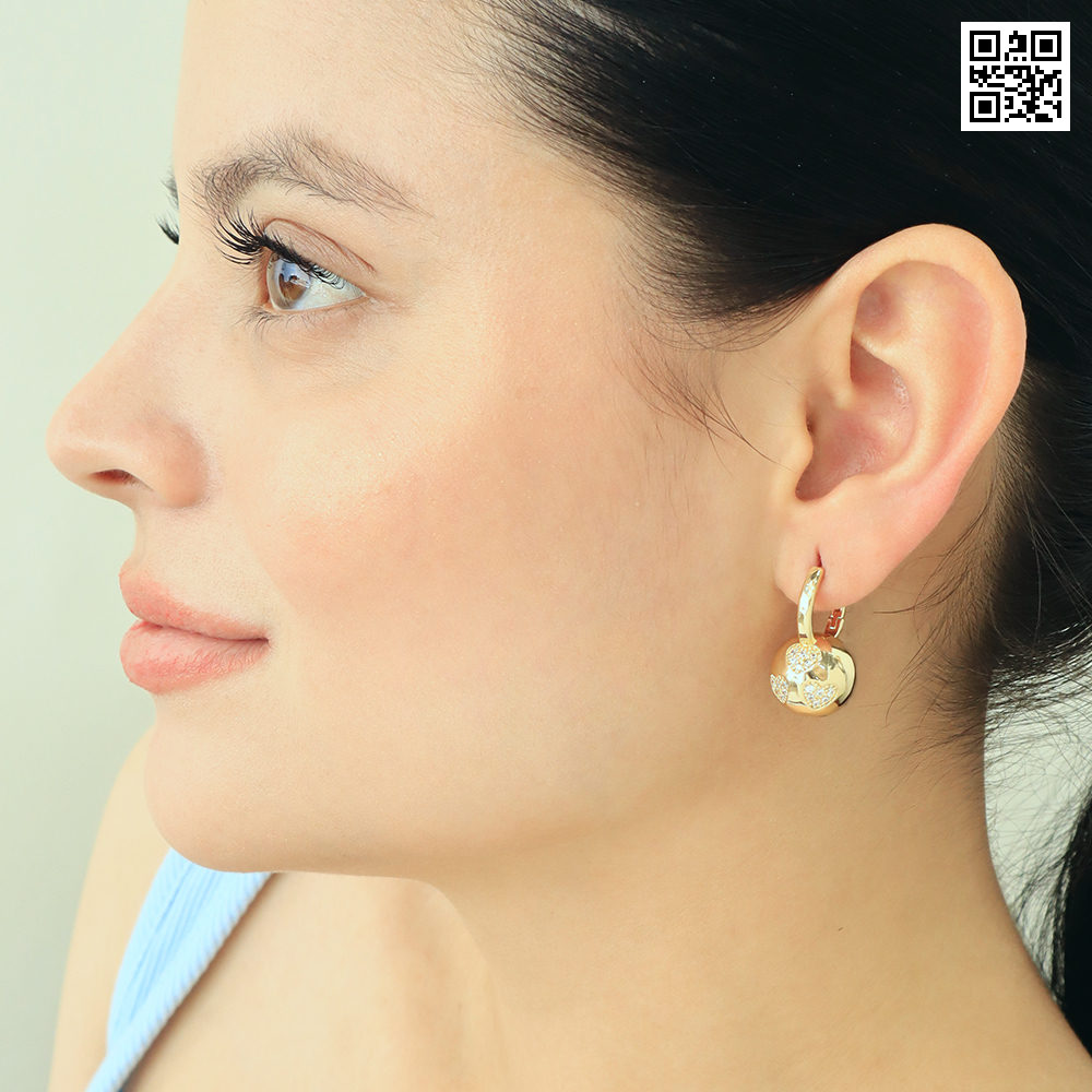 Aretes huggies 9038 dorado
