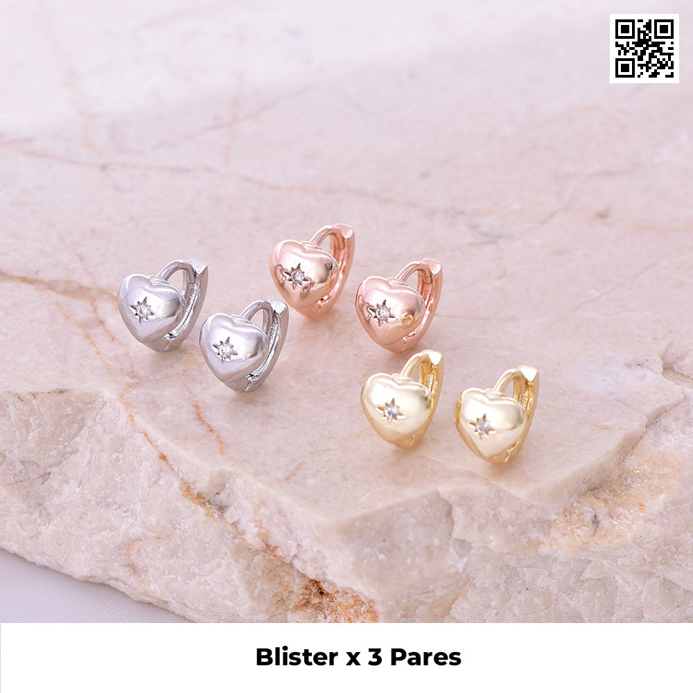 Aretes huggies 3130 dorado